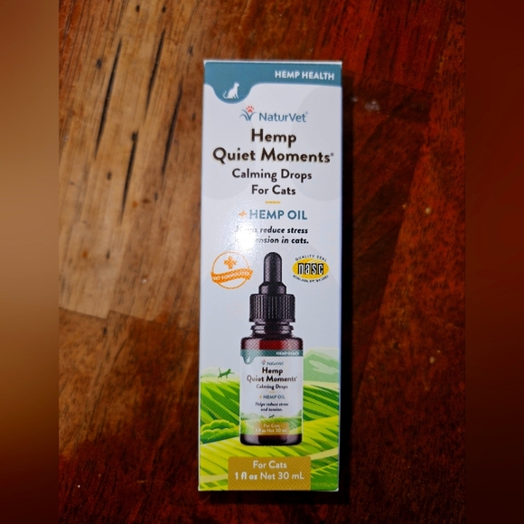 NaturVet Other - NIB NaturVet Hemp Quiet Moments Calming Drops for Cats,  1 fl. oz.